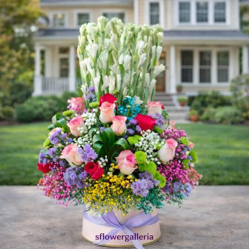 Round flower bouquet delivery in Gurgaon