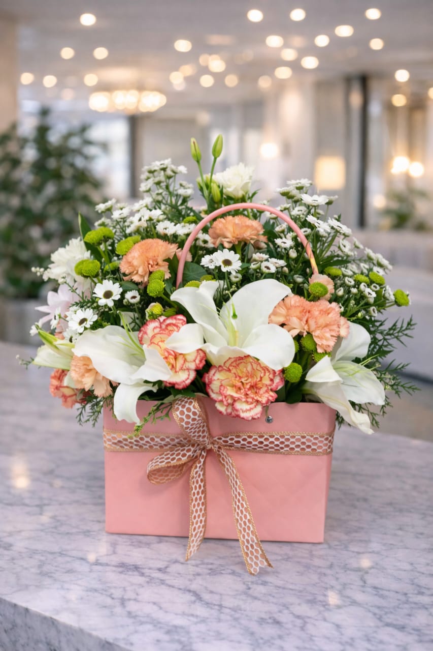 The Blush Garden Basket