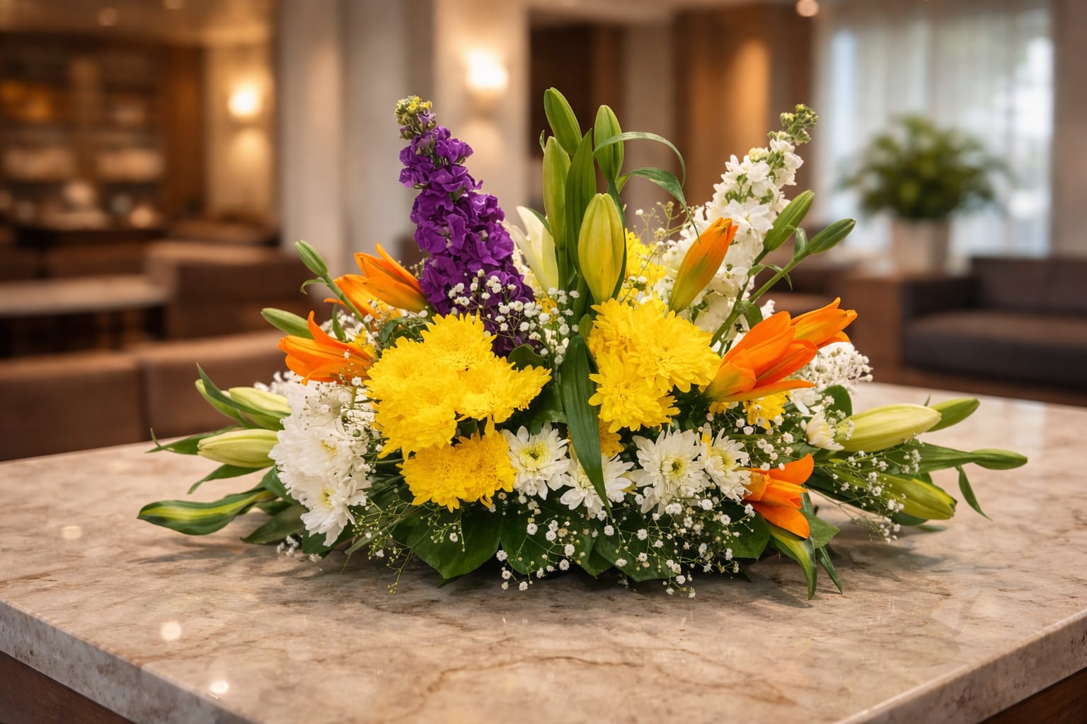 Vibrant Seasonal Harvest Floral Arrangement