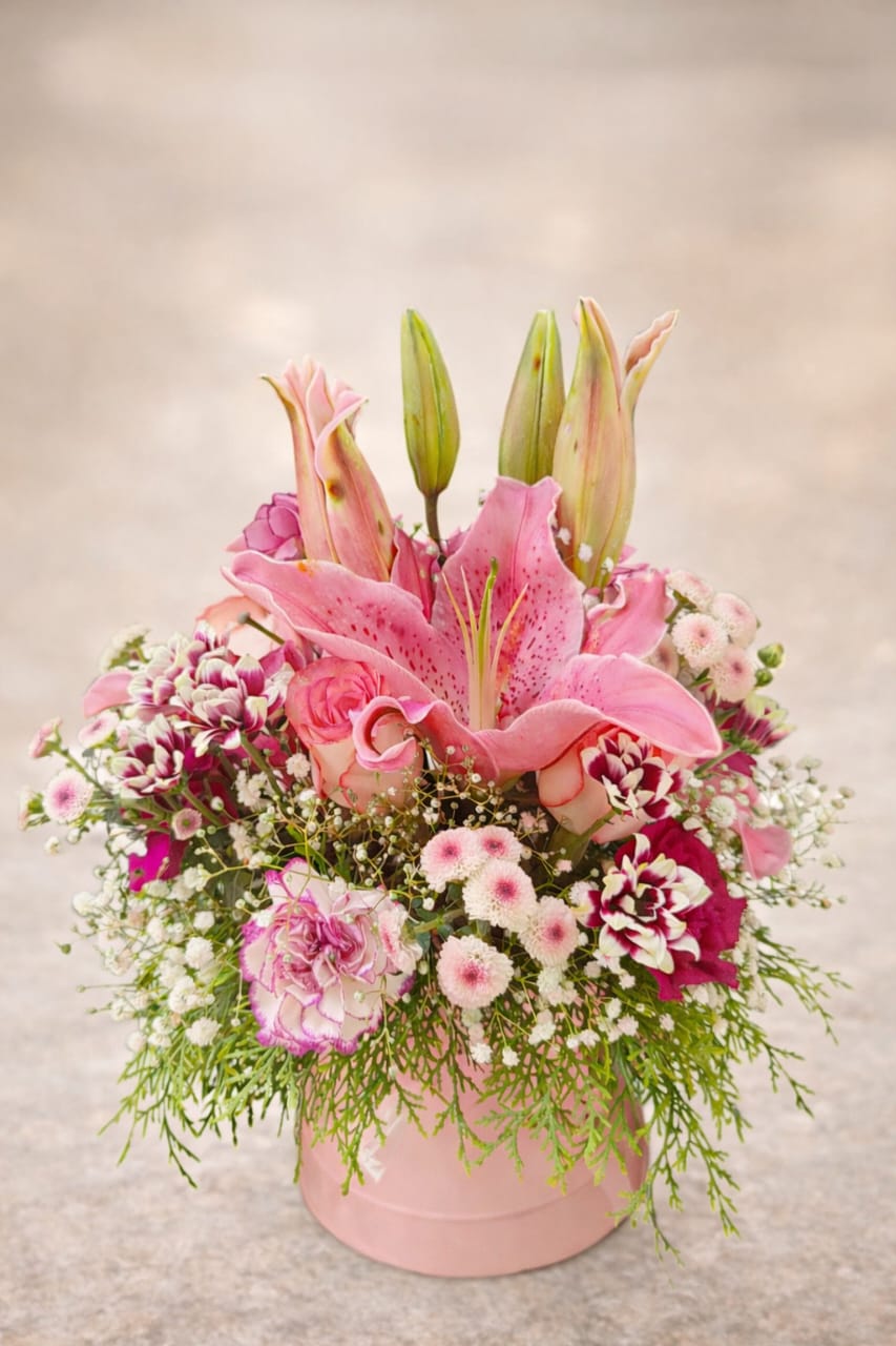 Elegant Pink Garden Box