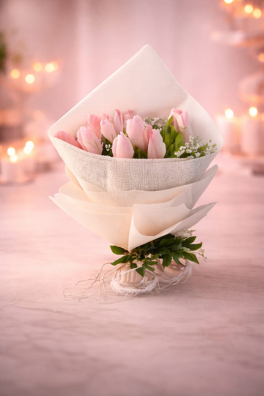 Pink Tulip Bouquet