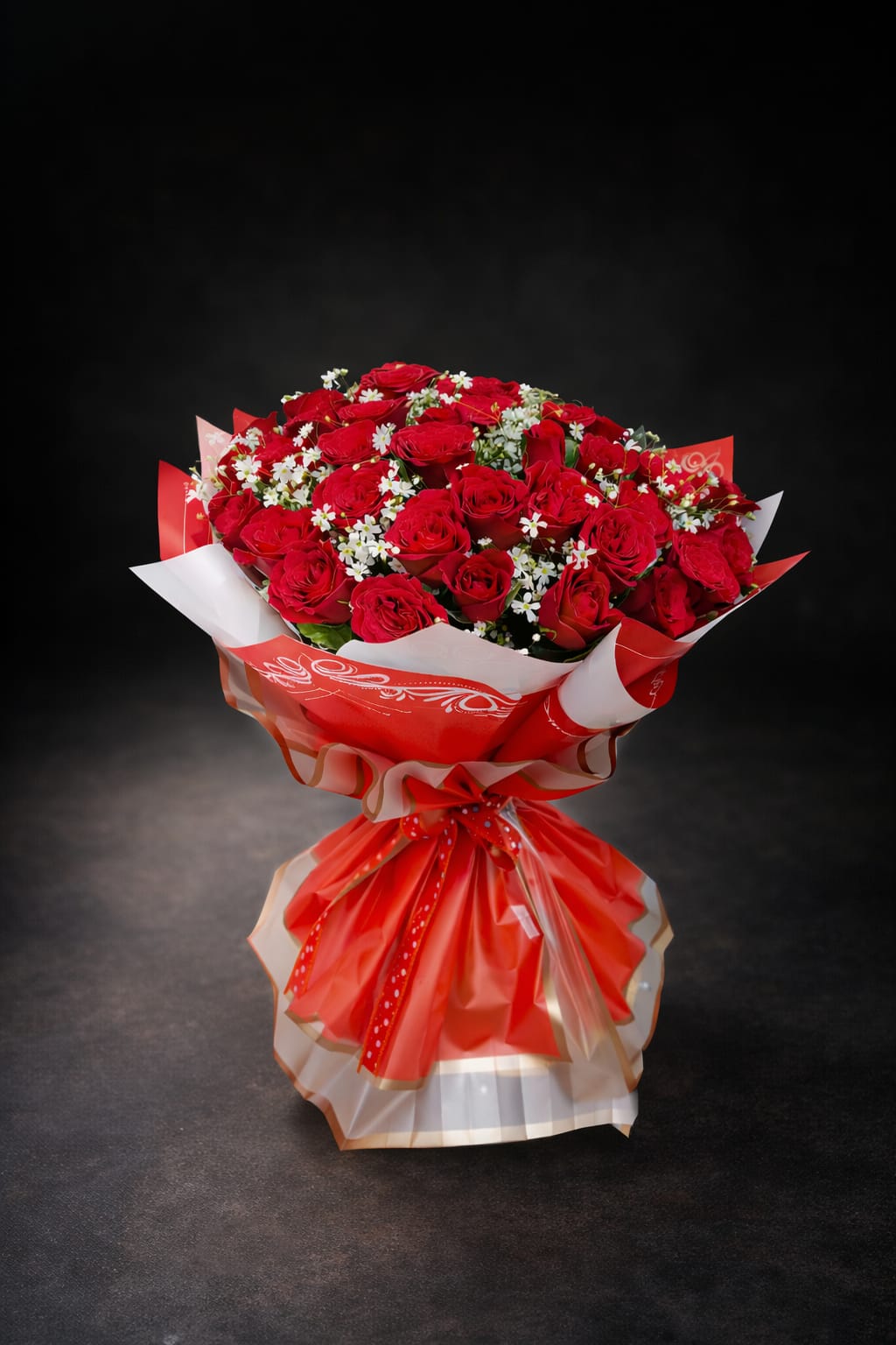 The Classic Crimson Romance Bouquet