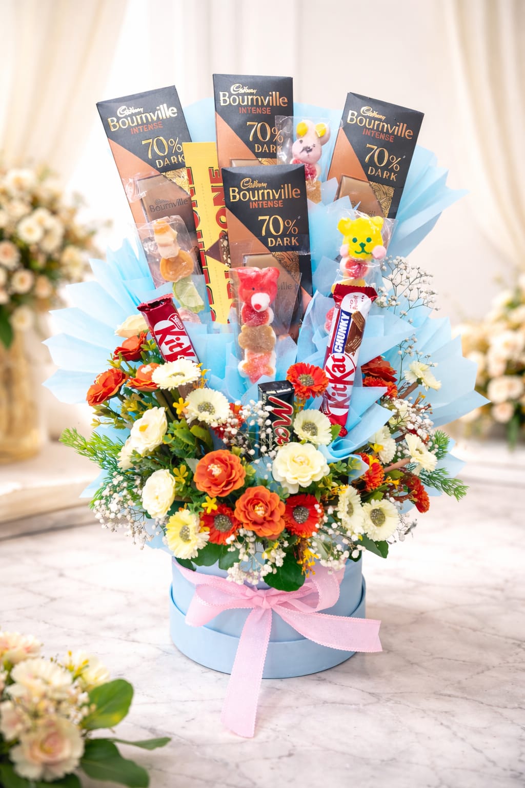 Chocolate & Flower Bloom Box,