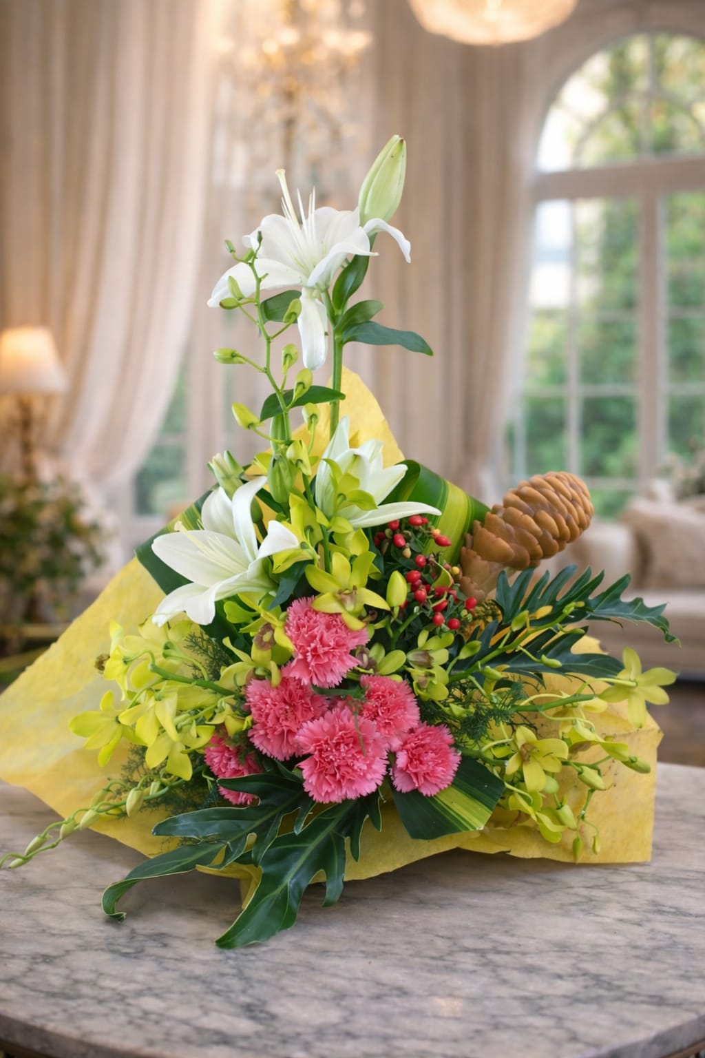 Zen-Style" or "Exotic Garden" arrangement.