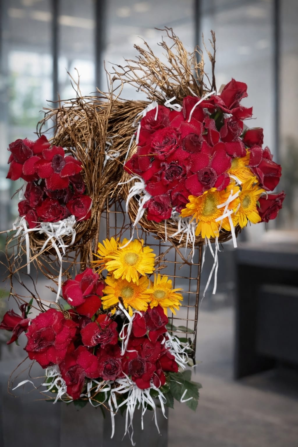 Avant-Garde Floral Installation.