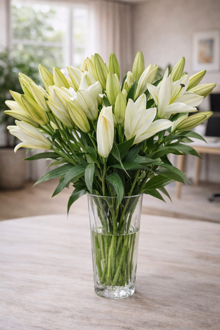 White Oriental Lily