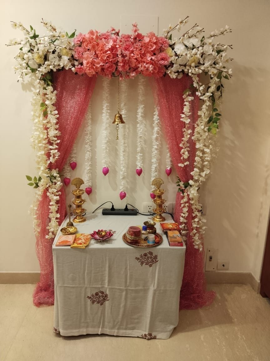 Ganesh puja decorastions gurugram