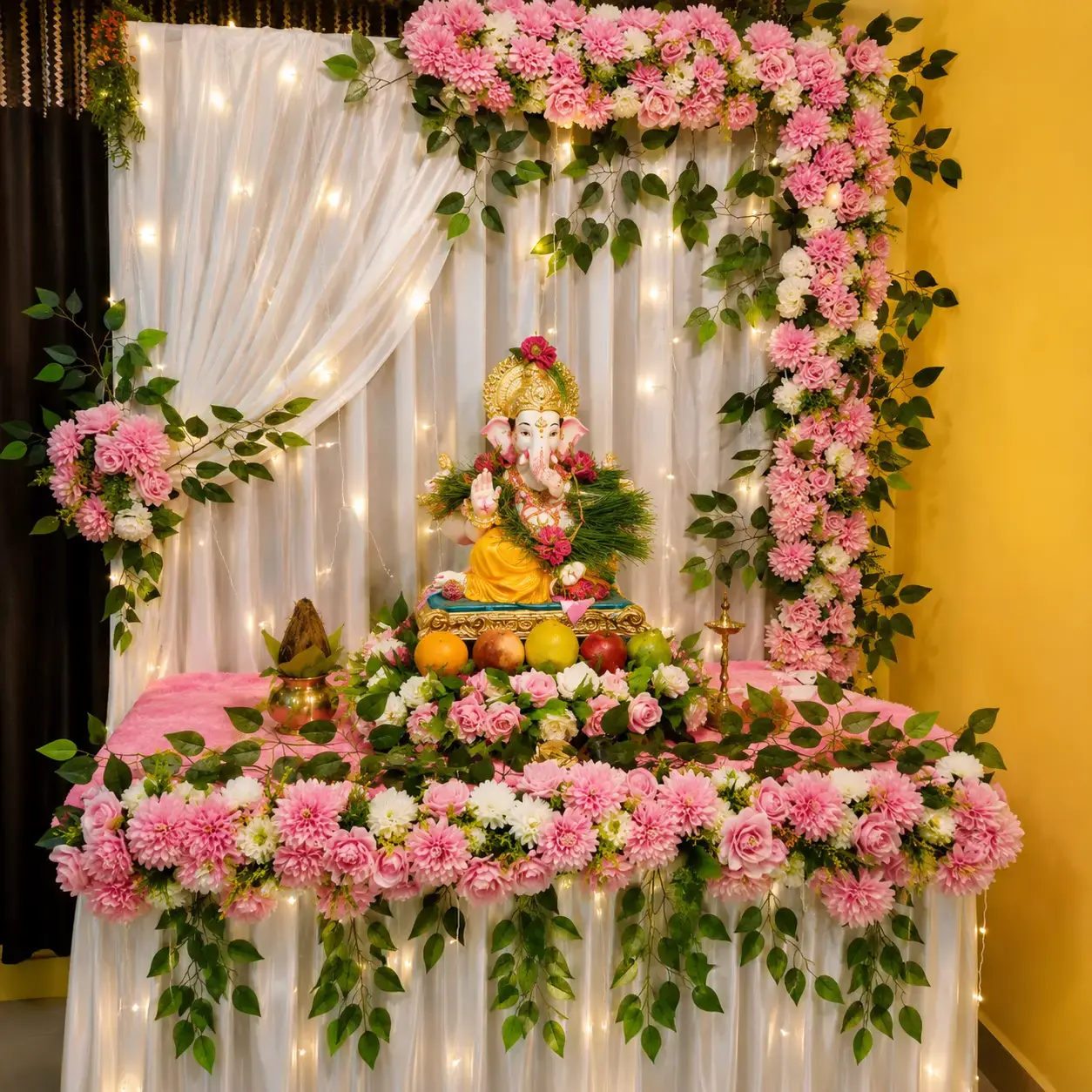 Ganesh puja decorastions gurugram