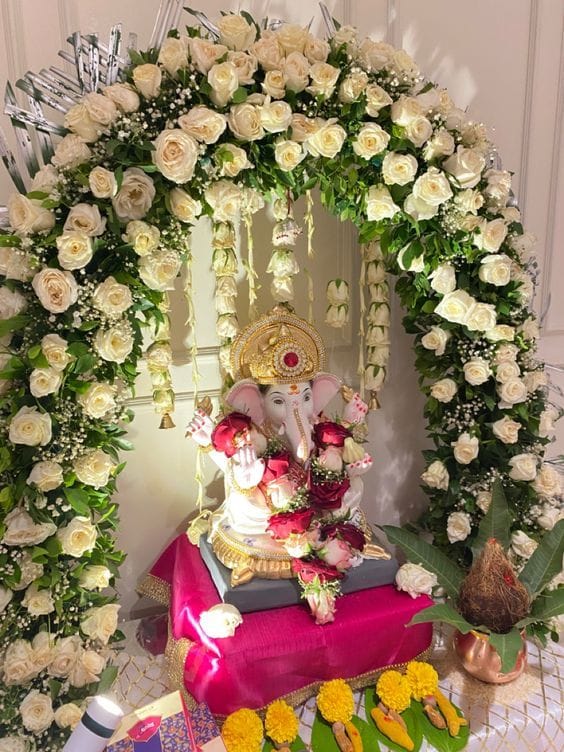 Ganesh puja decorastions gurugram